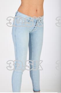 Thigh blue jeans of Molly 0008